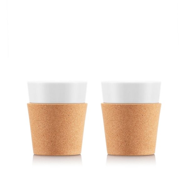 BISTRO Porcelain Mug with Cork Sleeve 0.17l