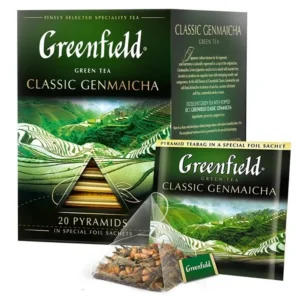 Greenfield Golden classic genmaicha Green Tea pyramid bag