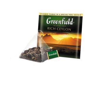 Greenfield rich Ceylon Black Tea pyramid bag