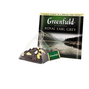 Greenfield royal earl grey Black Tea pyramid bag