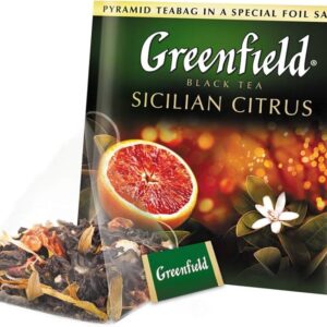 Greenfield sicilian citrus Black Tea pyramid bag