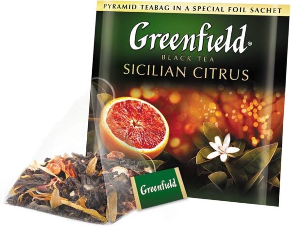Greenfield sicilian citrus Black Tea pyramid bag