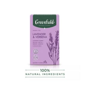 Greenfield lavender & verbena herbal Tea 20 pyramid bag
