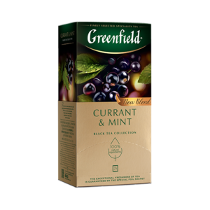 Greenfield Currant & Mint Black 25 Tea bag